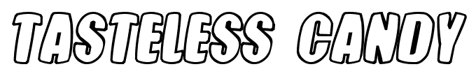 Tasteless Candy font