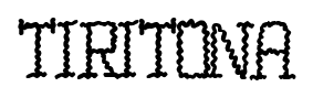 Tiritona font