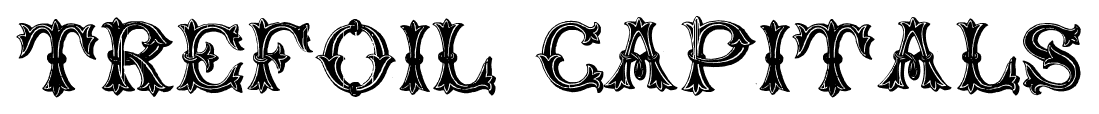 TREFOIL CAPITALS font