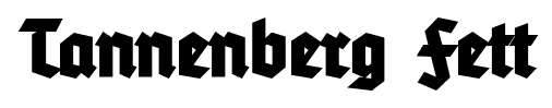 Tannenberg Fett font