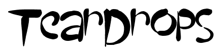 TearDrops font
