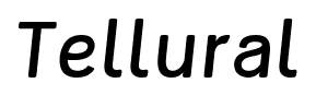 Tellural font