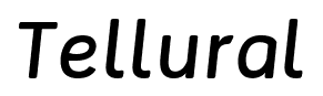 Tellural font