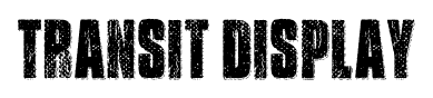 Transit Display font