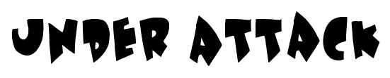 Under Attack font