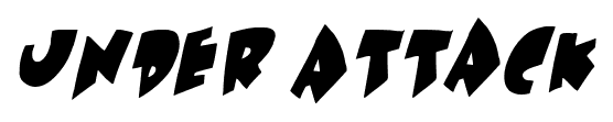 Under Attack font