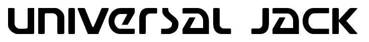 Universal Jack font