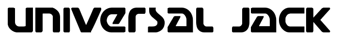 Universal Jack font