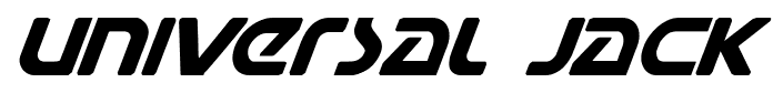Universal Jack font