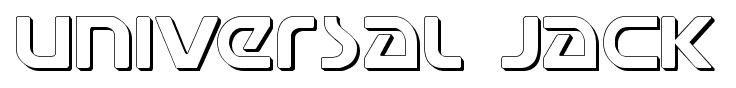 Universal Jack font