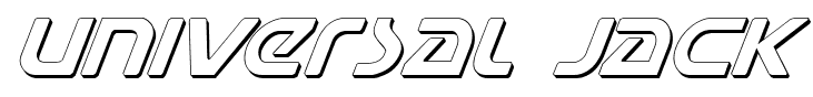 Universal Jack font