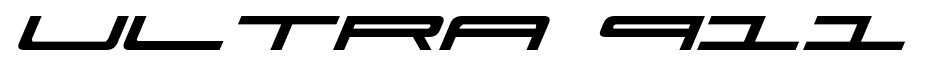 Ultra 911 font