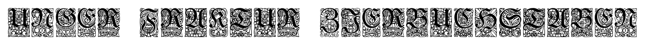 Unger-Fraktur Zierbuchstaben font