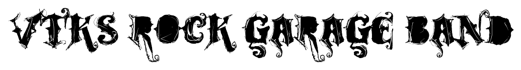 VTKS Rock Garage Band font