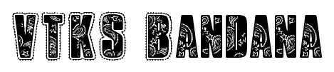 VTKS Bandana font