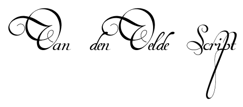 Van den Velde Script font