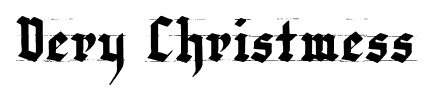 Very Christmess font