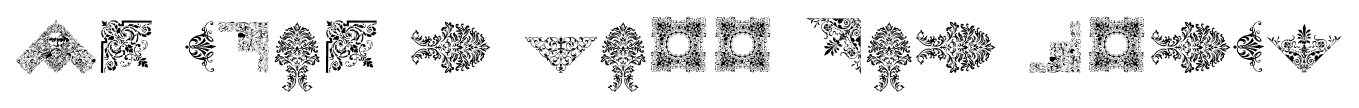 Victorian Free Ornaments font
