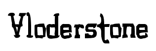 Vloderstone font
