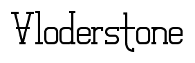 Vloderstone font