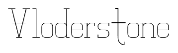 Vloderstone font