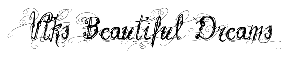 Vtks Beautiful Dreams font