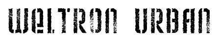 Weltron Urban font