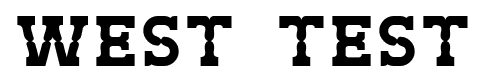 West Test font