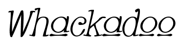 Whackadoo font