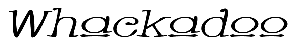 Whackadoo font