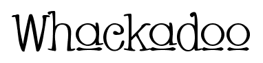 Whackadoo font