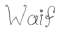 Waif font
