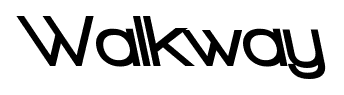 Walkway font