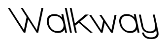 Walkway font