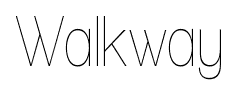 Walkway font