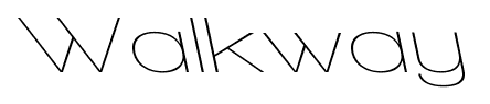 Walkway font
