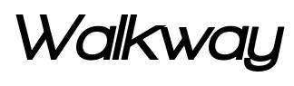 Walkway font