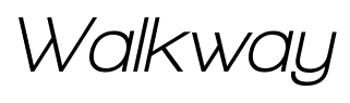 Walkway font