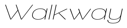 Walkway font