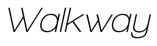 Walkway font