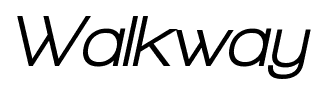 Walkway font