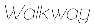 Walkway font