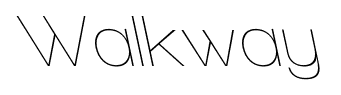 Walkway font
