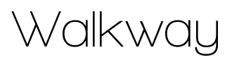Walkway font