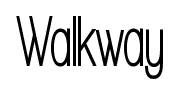 Walkway font