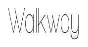 Walkway font