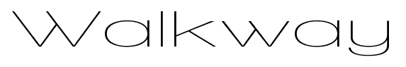 Walkway font