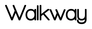 Walkway font