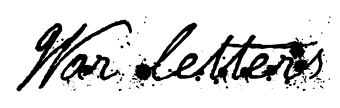 War letters font