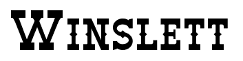 Winslett font